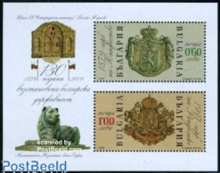 Delcampe - Bulgaria 2009 130 Years Bulgarian State S/s, Mint NH, History - Coat Of Arms - Neufs