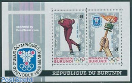 Delcampe - Burundi 1968 Olympic Winter Games S/s, Mint NH, Sport - Olympic Winter Games - Skating - Autres & Non Classés