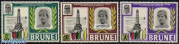 Delcampe - Brunei 1969 Pengiran Shahbandar 3v, Mint NH, Science - Mining - Brunei (1984-...)