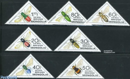 Delcampe - Mongolia 1980 Insects 7v, Mint NH, Nature - Bees - Insects - Mongolie