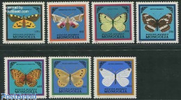 Delcampe - Mongolia 1986 Butterflies 7v, Mint NH, Nature - Butterflies - Mongolie