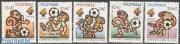 Delcampe - Mozambique 1982 Football Games Spain 5v, Mint NH, Sport - Football - Mozambique