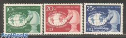 Delcampe - Netherlands Antilles 1962 Chess Tournament 3v, Mint NH, Nature - Sport - Various - Horses - Chess - Maps - Echecs