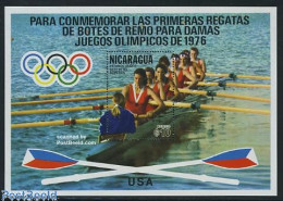 Delcampe - Nicaragua 1976 Olympic Games S/s, Mint NH, Sport - Kayaks & Rowing - Olympic Games - Remo