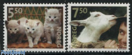 Delcampe - Norway 2001 Animals 2v, Mint NH, Nature - Animals (others & Mixed) - Cats - Cattle - Ungebraucht