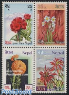Delcampe - Nepal 1969 Flowers 4v [+], Mint NH, Nature - Flowers & Plants - Népal