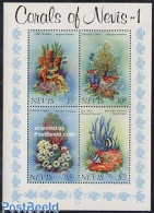 Delcampe - Nevis 1983 Corals S/s, Mint NH, Nature - St.Kitts-et-Nevis ( 1983-...)