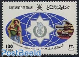 Delcampe - Oman 1986 International Year Of Peace 1v, Mint NH, History - Peace - Oman