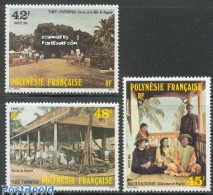 Delcampe - French Polynesia 1985 The Old Days 3v, Mint NH, Various - Street Life - Ongebruikt