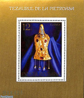 Delcampe - Romania 1973 Gold Objects S/s, Mint NH, Art - Art & Antique Objects - Unused Stamps