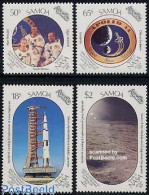 Delcampe - Samoa 1989 Moonlanding Anniversary 4v, Mint NH, Transport - Space Exploration - Samoa