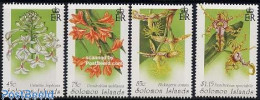 Delcampe - Solomon Islands 1995 Orchids 4v, Mint NH, Nature - Flowers & Plants - Orchids - Salomon (Iles 1978-...)