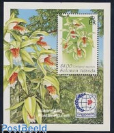 Delcampe - Solomon Islands 1995 Orchids S/s, Mint NH, Nature - Flowers & Plants - Orchids - Salomon (Iles 1978-...)