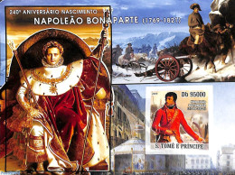 Delcampe - Sao Tome/Principe 2008 Napoleon S/s, Imperforated, Mint NH, History - Napoleon - Napoléon