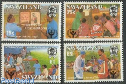 Delcampe - Eswatini/Swaziland 1990 Alphabetism 4v, Mint NH, Science - Education - Swaziland (1968-...)
