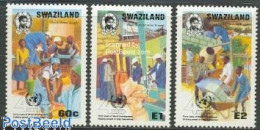 Delcampe - Eswatini/Swaziland 1990 UNO Development Programme 3v, Mint NH, History - United Nations - Swaziland (1968-...)