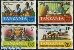 Delcampe - Tanzania 1981 International Year Of Disabled People 4v, Mint NH, Health - Performance Art - Disabled Persons - Int. Ye.. - Handicaps