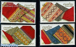 Delcampe - Thailand 2000 Cultural Heritage, Textile 4v, Mint NH, Various - Textiles - Textiles