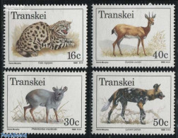 Delcampe - South Africa, Transkei 1988 Animals 4v, Mint NH, Nature - Animals (others & Mixed) - Cat Family - Transkei