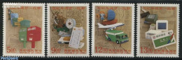 Delcampe - Taiwan 1996 Chinese Post 4v, Mint NH, Science - Transport - Computers & IT - Weights & Measures - Post - Automobiles - Informatique
