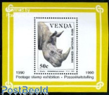 Delcampe - South Africa, Venda 1990 Animal Protection S/s, Mint NH, Nature - Animals (others & Mixed) - Rhinoceros - Venda