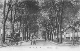 Delcampe - L550 Vietnam Saigon Paul Blanchy Street Cyclist Coach Vintage Postcard - Vietnam