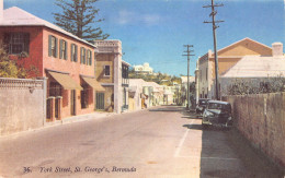 Delcampe - L550 Bermuda St George York Street Cars Humber Hawk Vintage Postcard - Bermuda