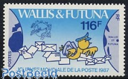 Delcampe - Wallis & Futuna 1987 World Postal Day 1v, Mint NH, Post - U.P.U. - Poste