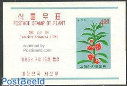Delcampe - Korea, South 1965 Flora S/s, Mint NH, Nature - Flowers & Plants - Corée Du Sud