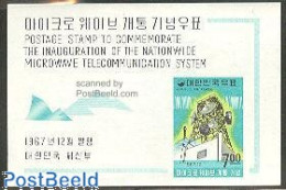 Delcampe - Korea, South 1967 Short Wave Service S/s, Mint NH, Science - Telecommunication - Télécom