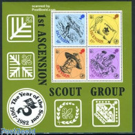 Delcampe - Ascension 1982 Scouting 75th Anniversary S/s, Mint NH, Sport - Scouting - Ascensión