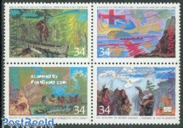 Delcampe - Canada 1987 History 4v [+], Mint NH, History - Sport - Explorers - Kayaks & Rowing - Unused Stamps