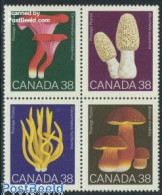 Delcampe - Canada 1989 Mushrooms 4v [+], Mint NH, Nature - Mushrooms - Unused Stamps