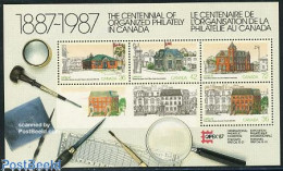 Delcampe - Canada 1987 Capex, Post Offices S/s, Mint NH, Transport - Philately - Post - Automobiles - Unused Stamps