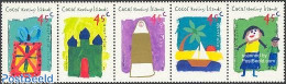 Delcampe - Cocos Islands 1998 Hari-Raya Festival 5v [::::], Mint NH, Various - Folklore - Art - Children Drawings - Cocos (Keeling) Islands