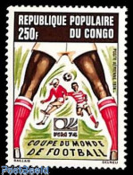 Delcampe - Congo Republic 1974 Football Games Germany 1v, Mint NH, Sport - Football - Autres & Non Classés