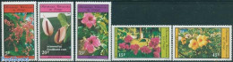 Delcampe - Congo Republic 1984 Blossom 5v, Mint NH, Nature - Flowers & Plants - Autres & Non Classés