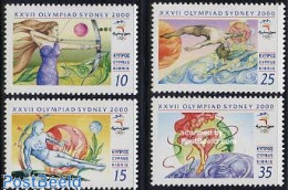 Delcampe - Cyprus 2000 Olympic Games Sydney 4v, Mint NH, Sport - Gymnastics - Olympic Games - Shooting Sports - Neufs