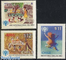Delcampe - Chile 1979 Int. Year Of The Child 3v, Mint NH, Various - Year Of The Child 1979 - Art - Children Drawings - Chile