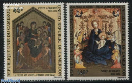 Delcampe - Cameroon 1972 Christmas 2v, Mint NH, Religion - Angels - Christmas - Art - Paintings - Christianity