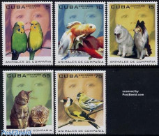 Delcampe - Cuba 2004 Pets 5v, Mint NH, Nature - Animals (others & Mixed) - Birds - Cats - Dogs - Fish - Neufs