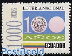 Delcampe - Ecuador 1994 Lottery 1v, Mint NH - Ecuador