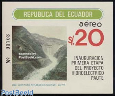 Delcampe - Ecuador 1983 Dam Project S/s, Mint NH, Nature - Water, Dams & Falls - Ecuador