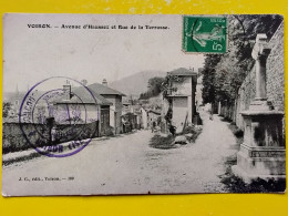 Delcampe - CPA - DEPT. 38 - ISÈRE  - VOIRON - AVENUE D'HAUSSEZ ET RUE DE LA TERRASSE - Voiron