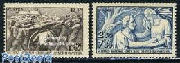 Delcampe - France 1941 Winter Aid 2v, Unused (hinged), Science - Energy - Unused Stamps