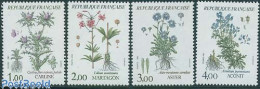 Delcampe - France 1983 Flowers 4v, Mint NH, Nature - Flowers & Plants - Neufs