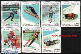 Delcampe - Guinea Bissau 1983 Olympic Winter Games 7v, Mint NH, Sport - (Bob) Sleigh Sports - Olympic Winter Games - Skating - Sk.. - Invierno