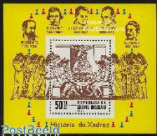 Delcampe - Guinea Bissau 1983 Chess S/s, Mint NH, Sport - Chess - Echecs