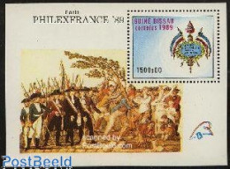Delcampe - Guinea Bissau 1989 French Revolution S/s, Mint NH, History - Coat Of Arms - History - Guinée-Bissau