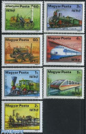 Delcampe - Hungary 1979 Iva Exposition 7v, Mint NH, Transport - Railways - Ungebraucht